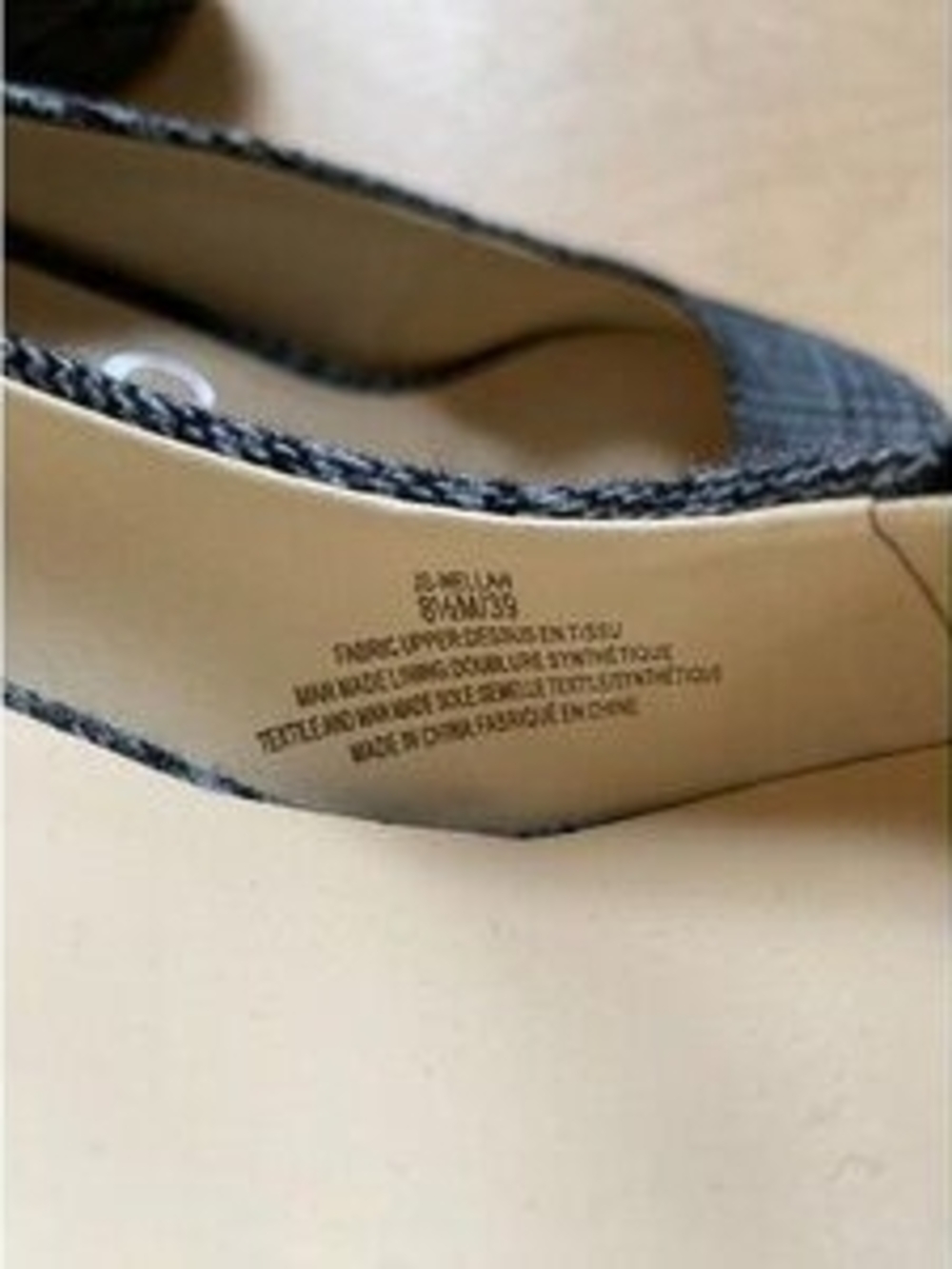 bloom Gray Plaid Platform Pumps - Women's High Heels - Picture 2 of 6